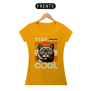 Nome do produtoCAMISETA BABY LONG CLASSIC CAT, STAY COOL