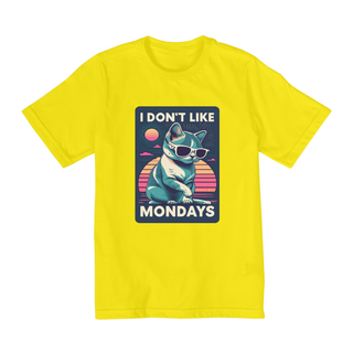 Nome do produtoCAMISETA QUALITY INFANTIL CAT, I DON'T LIKE MONDAYS-2 A 8 ANOS 