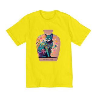 Nome do produtoCAMISETA QUALITY INFANTIL, CAT IN THE VASE-10 A 14 ANOS