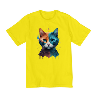 Nome do produtoCAMISETA QUALITY INFANTIL,COLORFUL CAT-2 A 8 ANOS