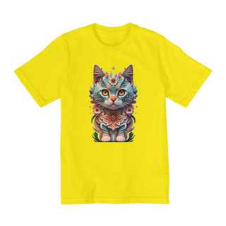 Nome do produtoCAMISETA QUALITY INFANTIL COLORFUL CAT- 2 A 8 ANOS