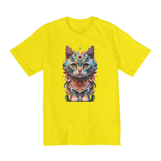 Nome do produtoCAMISETA QUALITY INFANTIL COLORFUL CAT- 10 A 14 ANOS