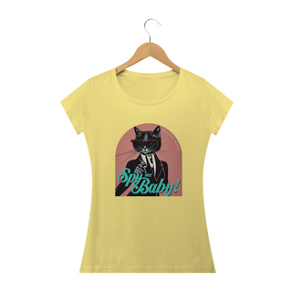 Nome do produtoCAMISETA, BABY LONG ESTONANDA CAT, SPY ME BABY