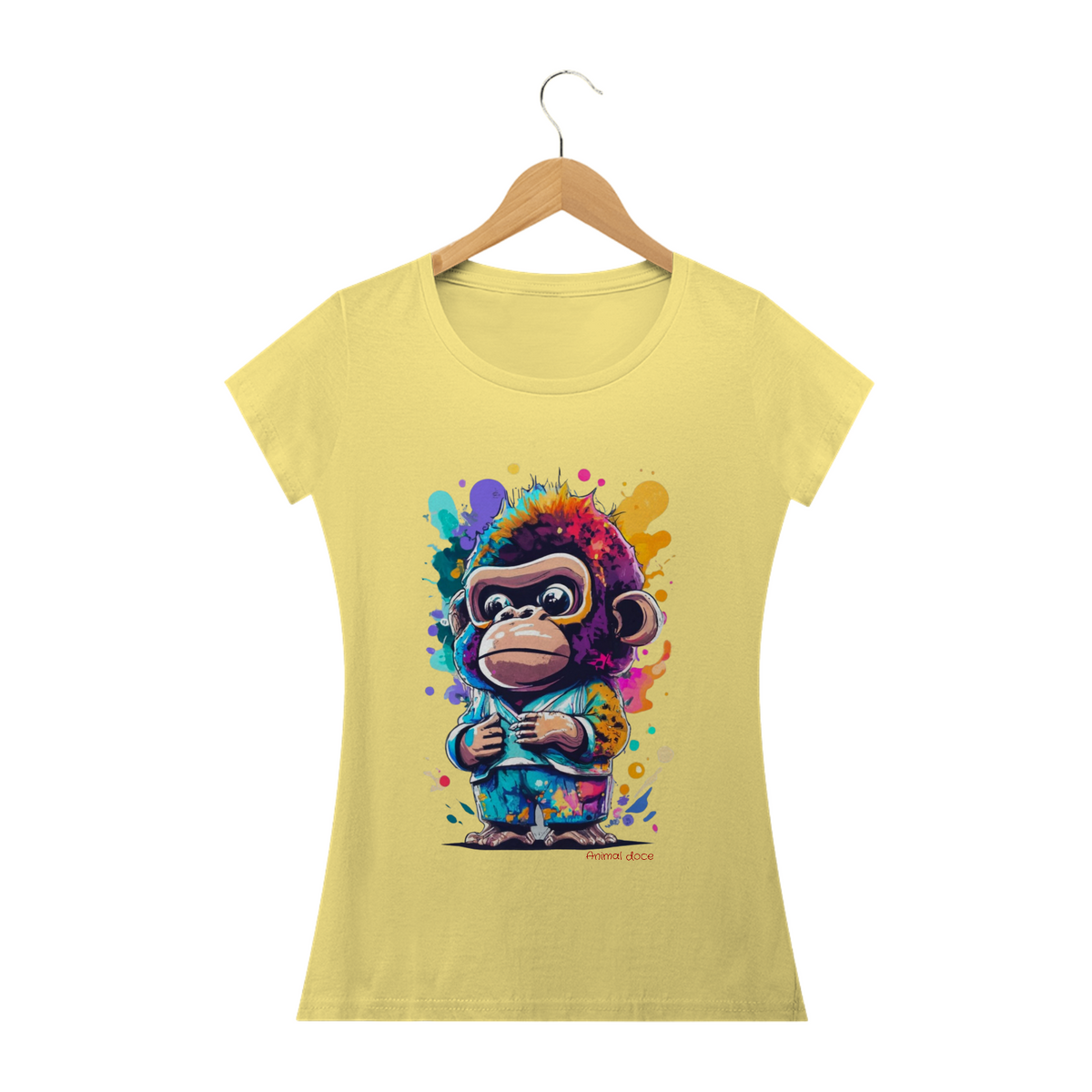 Nome do produto: CAMISETA BABY LONG ESTONADA, KING MONKEY