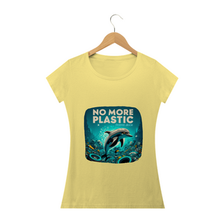 Nome do produtoCAMISETA BABY LONG ESTONADA, DOLPHIN  NO MORE PLASTIC