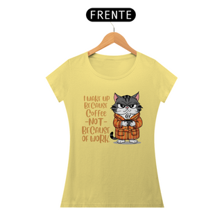 Nome do produtoCAMISETA BABY LONG ESTONADA, CAT COFFEE