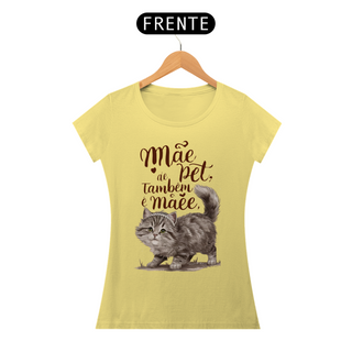 Nome do produtoCAMISETA BABY LONG ESTONADA CAT, MÃE DE PET TAMBÉM E MÃE