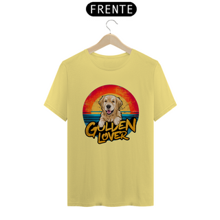 Nome do produtoCAMISETA T-SHIRT ESTONADA, DOG GOLDEN LOVER