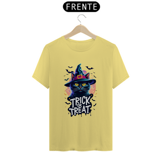 Nome do produtoCAMISETA T-SHIRT ESTONADA, BLACK CAT TRICK OR TREAT