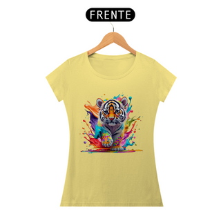 Nome do produtoCAMISETA BABY LONG ESTONADA, COLORFUL TIGER