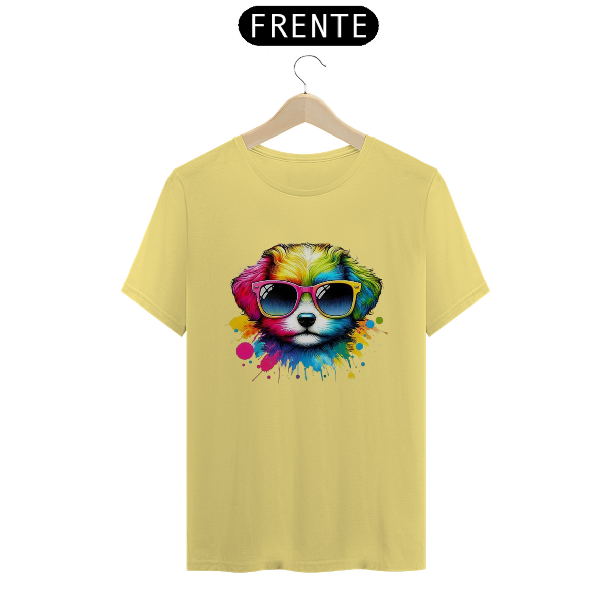 Nome do produto: CAMISETA T-SHIRT ESTONADA DOG, SHIH-TZU