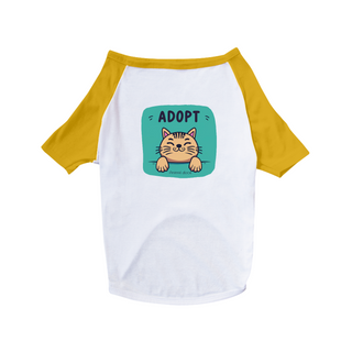 Nome do produtoCAMISA PET DOG, ADOPT CAT