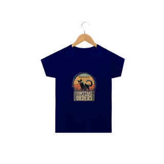 Nome do produtoCAMISETA  CLASSIC INFANTIL CAT, I DON'T TAKE ORDERS-2 A 14 ANOS