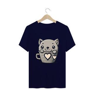 Nome do produtoCAMISETA T-SHIRT PLUS SIZE, CAT IN THE CUP