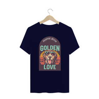 Nome do produtoCAMISETA T-SHIRT PLUS SIZE, DOG GOLDEN LOVE