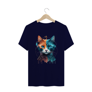 Nome do produtoCAMISETA T-SHIRT PLUS SIZE, COLORFUL CAT