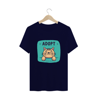 Nome do produtoCAMISETA T-SHIRT PLUS SIZE CAT, ADOPT 