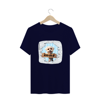 Nome do produtoCAMISETA T-SHIRT PLUS SIZE DOG, NEVER GIVE UP