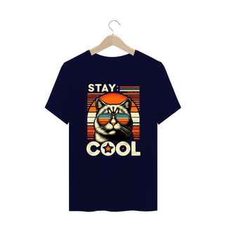 Nome do produtoCAMISETA T-SHIRT PLUS SIZE CAT, STAY COOL