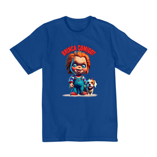 Nome do produtoCAMISETA QUALITY INFANTIL, CHUCKY BRINCA COMIGO-2 A 8 ANOS