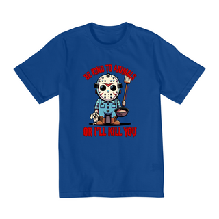 Nome do produtoCAMISETA QUALITY INFANTIL, DOG LINHA FILME VERSAO FOFINHA JASON BE KIND TO ANIMALS, SEXTA FEIRA 13-2 A 8 ANOS