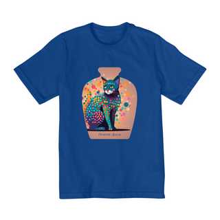 Nome do produtoCAMISETA QUALITY INFANTIL, CAT IN THE VASE-10 A 14 ANOS