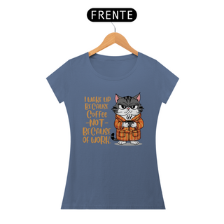 Nome do produtoCAMISETA BABY LONG ESTONADA, CAT COFFEE