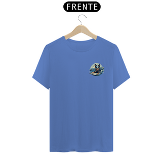 Nome do produtoCAMISETA T-SHIRT ESTONADA, MINIMALISTA DOG SURF BLUE HEELER 