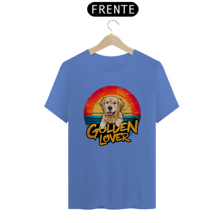 Nome do produtoCAMISETA T-SHIRT ESTONADA, DOG GOLDEN LOVER