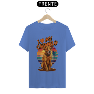 Nome do produtoCAMISETA T-SHIRT ESTONADA DOG, I LOVE MY CARAMELO