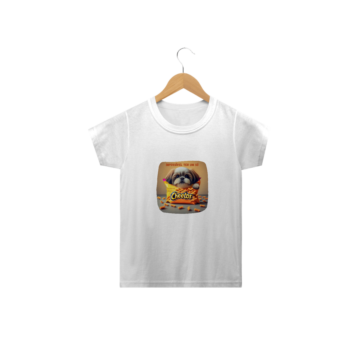 Nome do produto: CAMISETA CLASSIC INFANTIL, DOG CHEETOS IMPOSSIVEL TER SO UM-2  A 14 ANOS