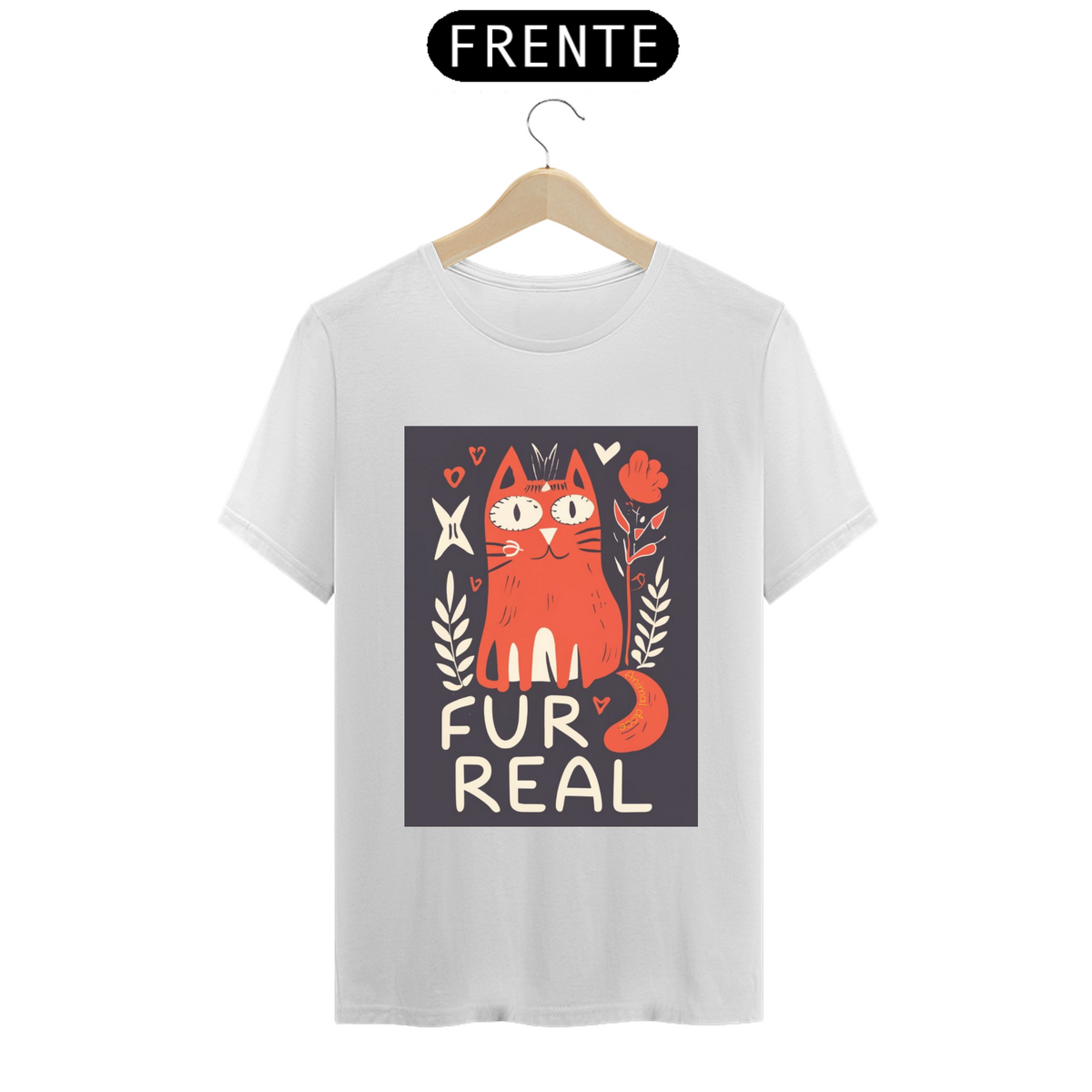 Nome do produto: CAMISETA T-SHIRT  PRIME CAT, FUR REAL 