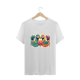 Nome do produtoCAMISETA T-SHIRT PLUS SIZE, COLORFUL BIRDS