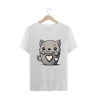 Nome do produtoCAMISETA T-SHIRT PLUS SIZE, CAT IN THE CUP