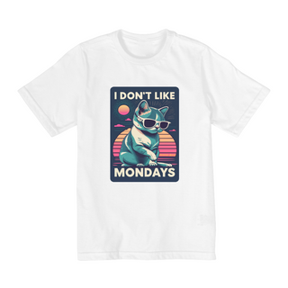 Nome do produtoCAMISETA QUALITY INFANTIL CAT, I DON'T LIKE MONDAYS-2 A 8 ANOS 