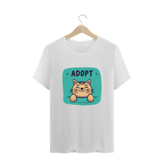 Nome do produtoCAMISETA T-SHIRT PLUS SIZE CAT, ADOPT 