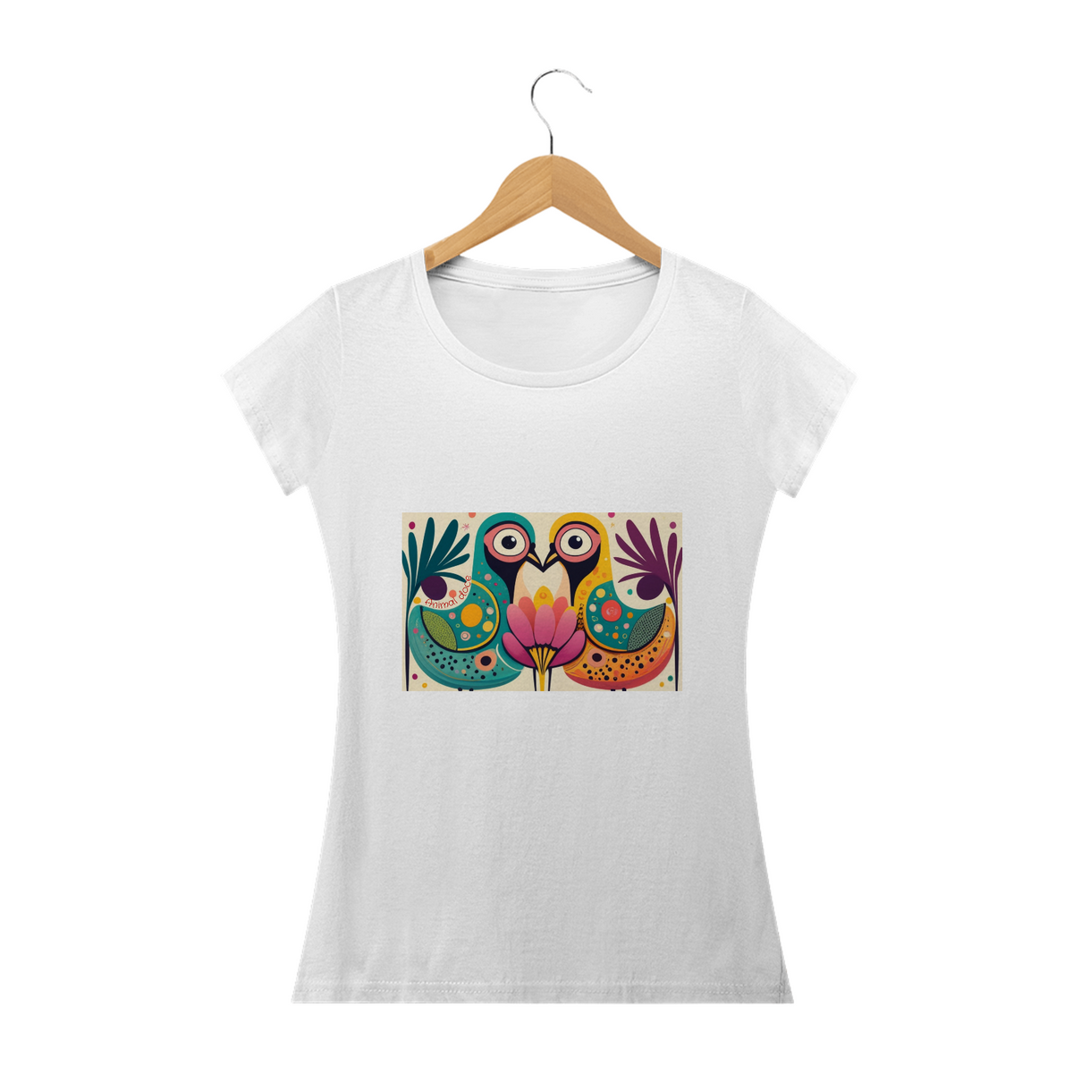 Nome do produto: CAMISERA BABY LONG CLASSIC, COLORFUL BIRDS