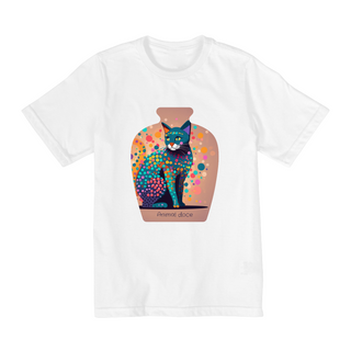 Nome do produtoCAMISETA QUALITY INFANTIL, CAT IN THE VASE-10 A 14 ANOS