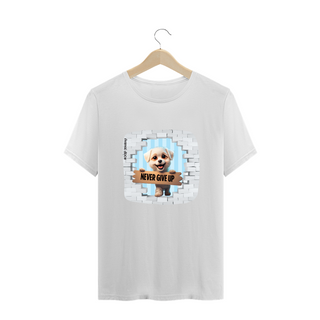 Nome do produtoCAMISETA T-SHIRT PLUS SIZE DOG, NEVER GIVE UP