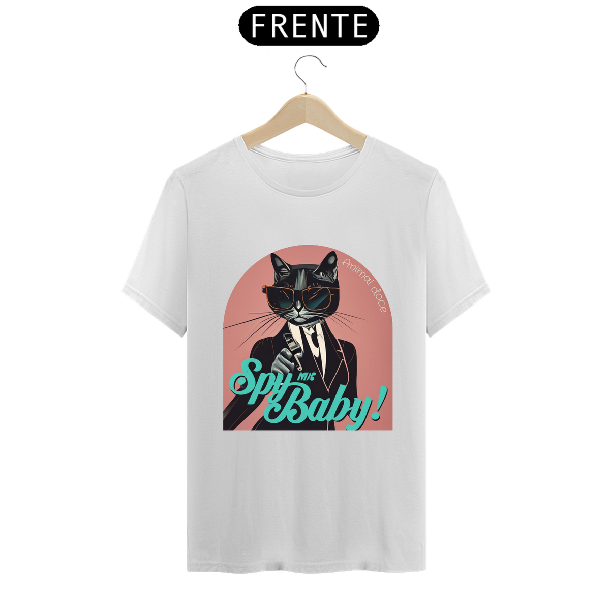 Nome do produto: CAMISETA T-SHIRT PRIME CAT, SPY ME BABY 