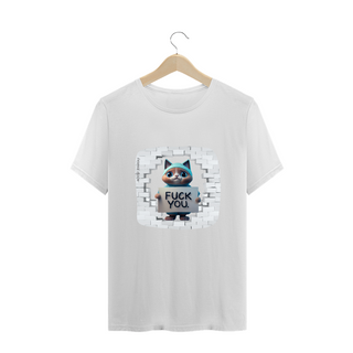 Nome do produtoCAMISETA T-SHIRT PLUS SIZE CAT, FUCK YOU