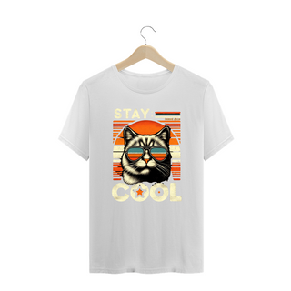 Nome do produtoCAMISETA T-SHIRT PLUS SIZE CAT, STAY COOL