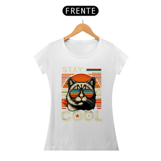 Nome do produtoCAMISETA BABY LONG CLASSIC CAT, STAY COOL