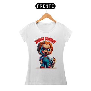 Nome do produtoCAMISETA BABY LONG PRIME DOG, LINHA FILME CHUCKY BRINCA COMIGO