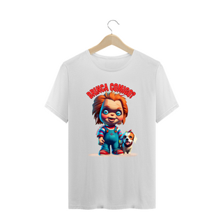 Nome do produtoCAMISETA BABY LONG PRIME DOG, LINHA FILME CHUCKY BRINCA COMIGO