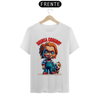 Nome do produtoCAMISETA T-SHIRT CLASSIC DOG, LINHA FILME CHUCKY BRINCA COMIGO