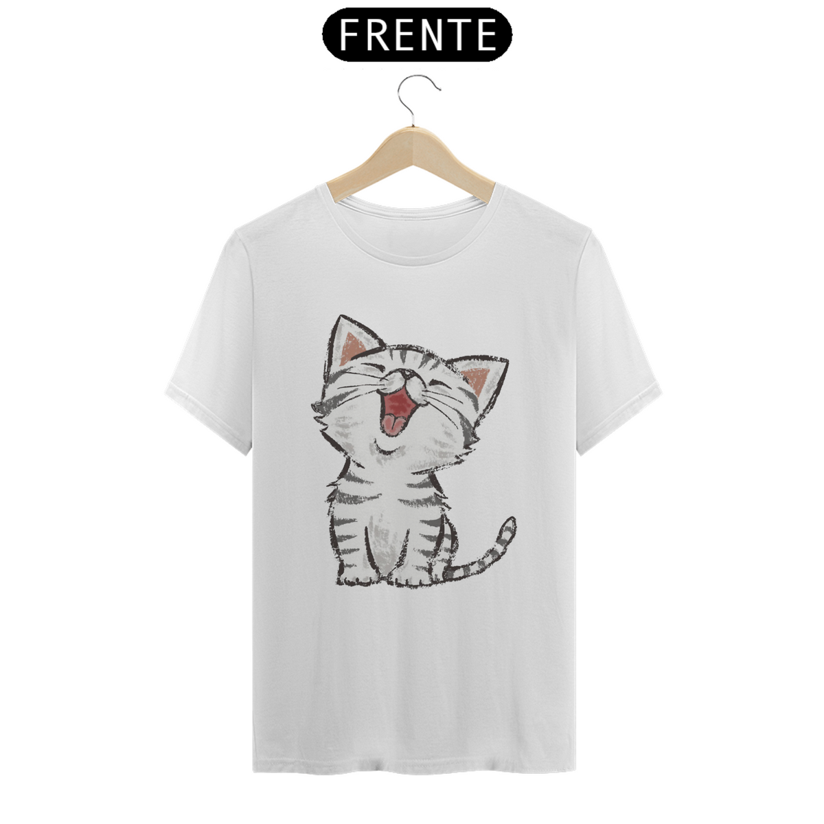 Nome do produto: CAMISETA T-SHRIT PRIME, CUTE CAT