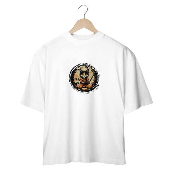 CAMISETA OVERSIZED, SAMURAI CAT