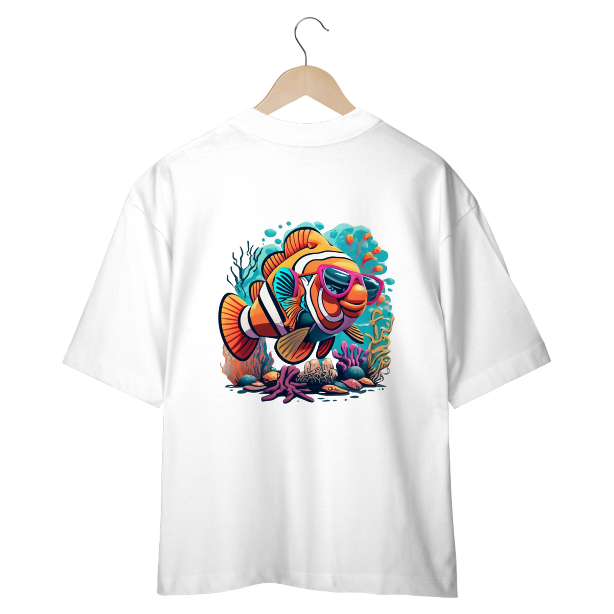 Nome do produto: CAMISETA OVERSIZED FISH