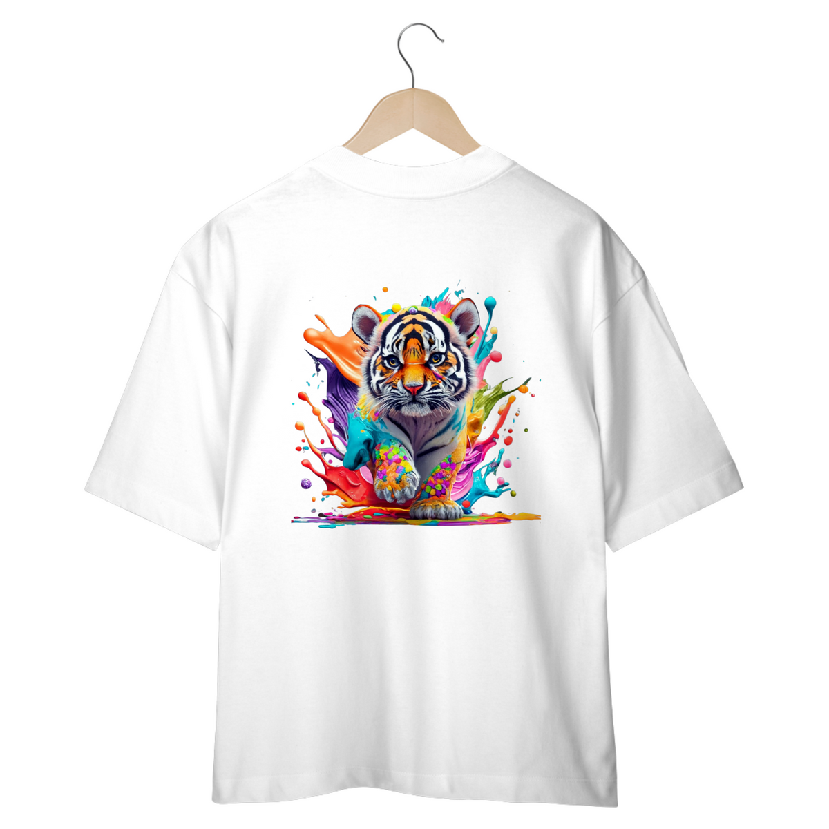 Nome do produto: CAMISETA OVERSIZED TIGER